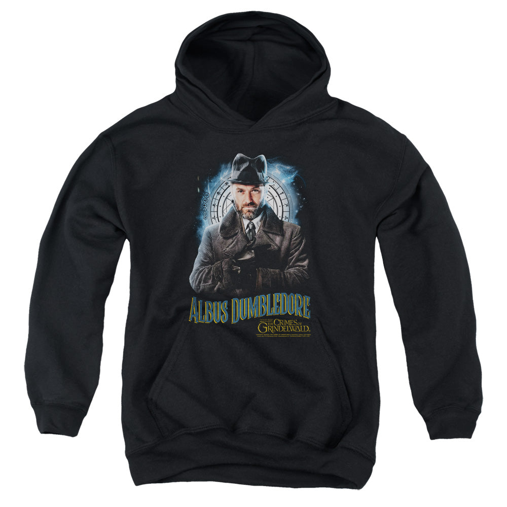 Fantastic Beasts 2 Dumbledore Kids Youth Hoodie Black Officially Licensed