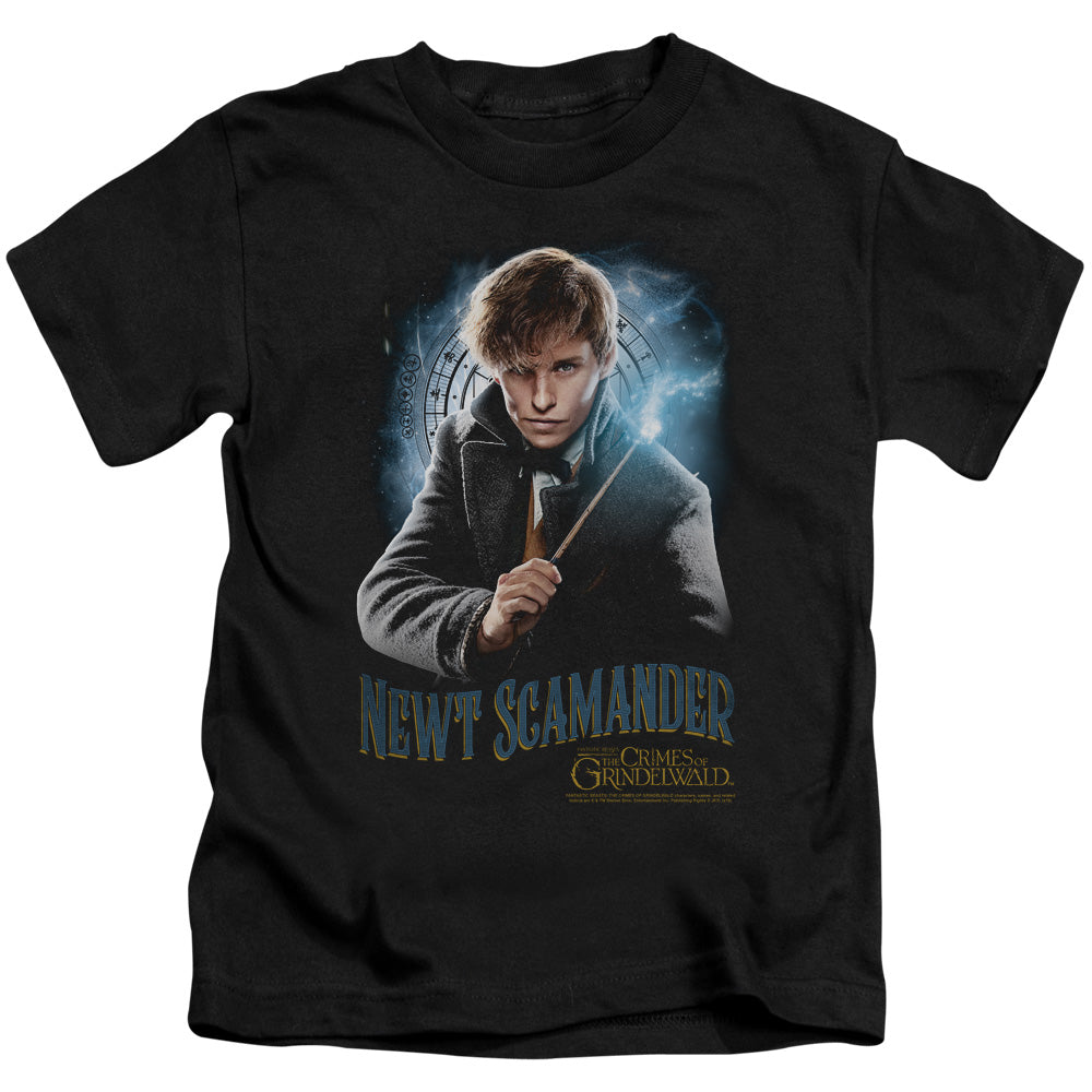 Fantastic Beasts 2 Scamander Monogram Juvenile Kids Youth T Shirt Black Officially Licensed