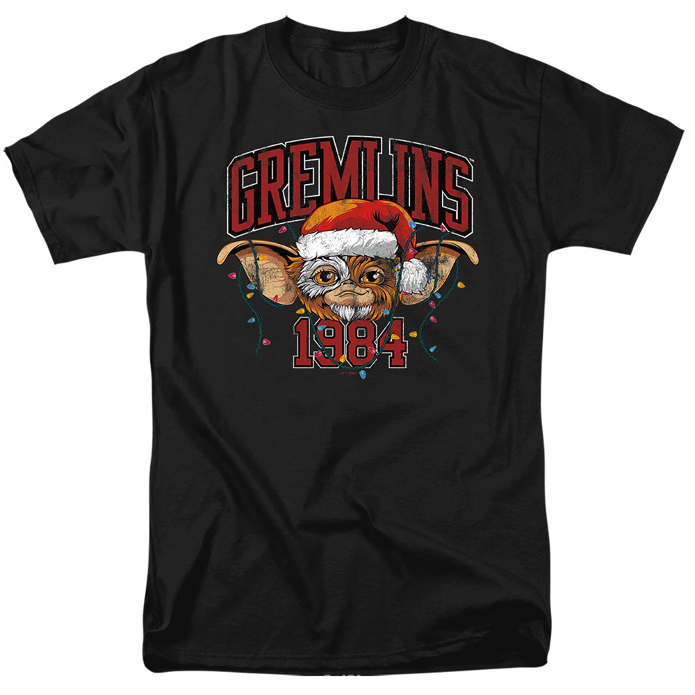 Gremlins Varsity Christmas Mens T Shirt Black Officially Licensed