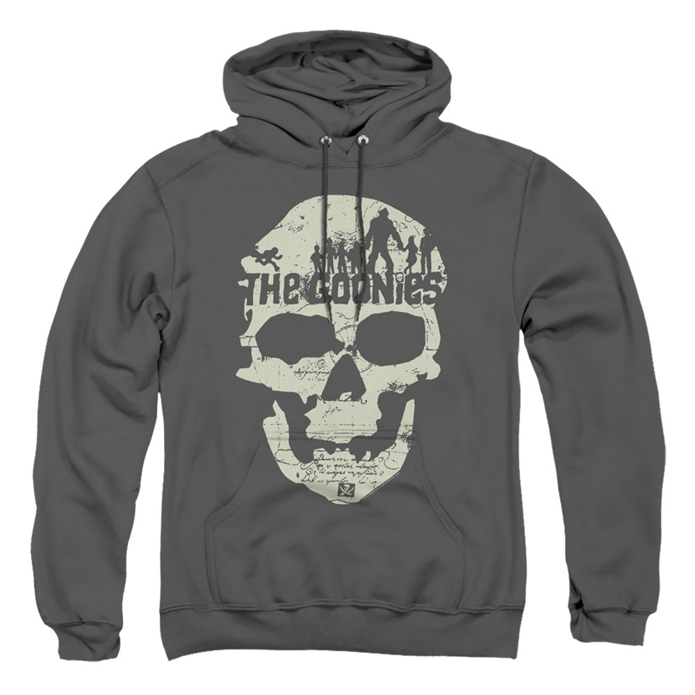 The Goonies Skull Map Mens Hoodie Charcoal