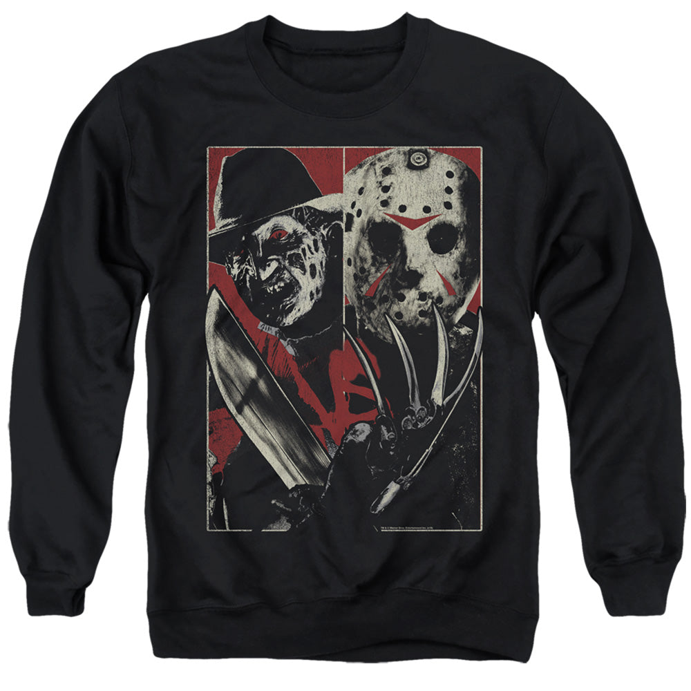 Freddy Vs Jason Vs Mens Crewneck Sweatshirt Black