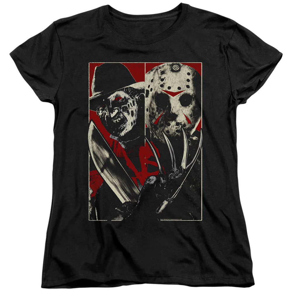 Freddy Vs Jason Vs Womens T Shirt Black Officially Licensed