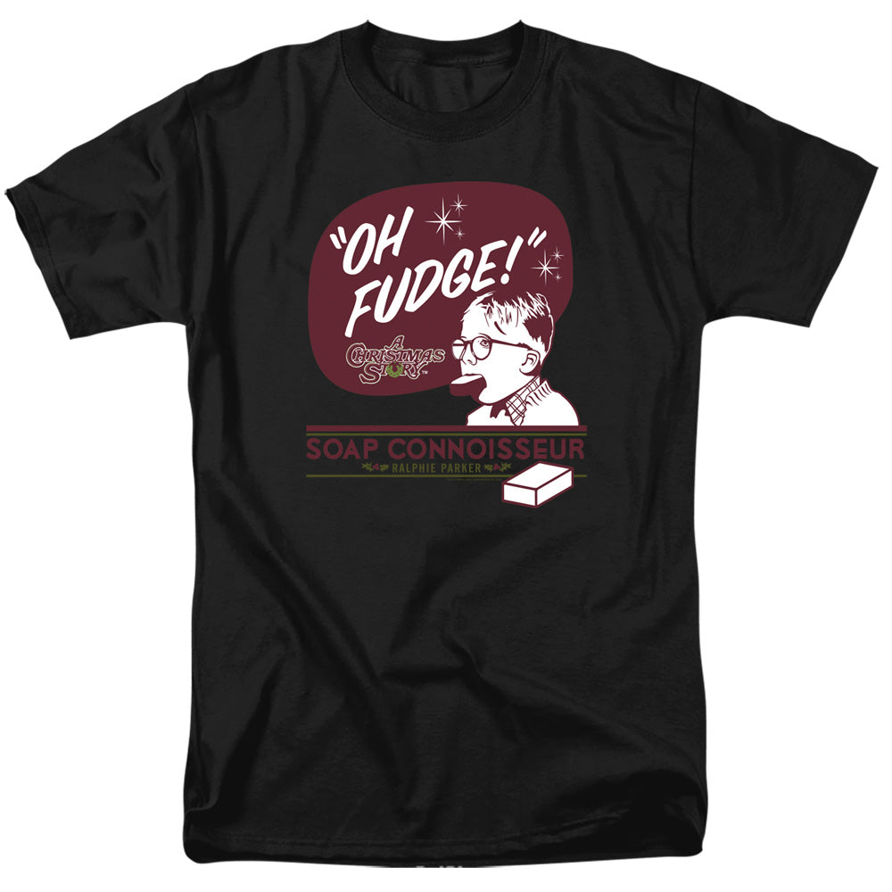 A Christmas Story Oh Fudge Soap Connoisseur Mens T Shirt Black Officially Licensed