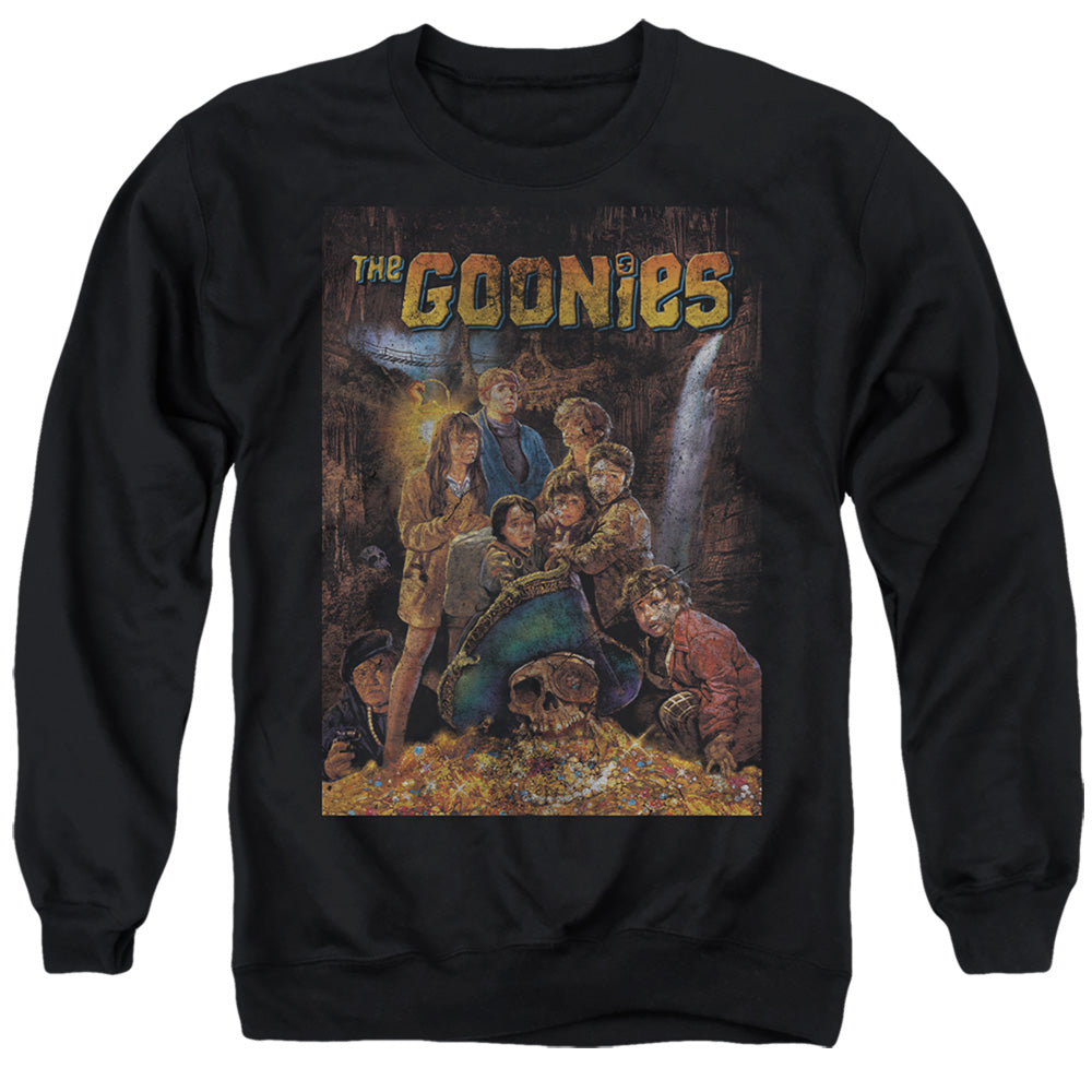 The Goonies Poster Mens Crewneck Sweatshirt Black Officially Licensed