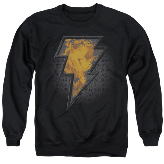 Black Adam Black Adam Beveled Emblem Mens Crewneck Sweatshirt Black Officially Licensed