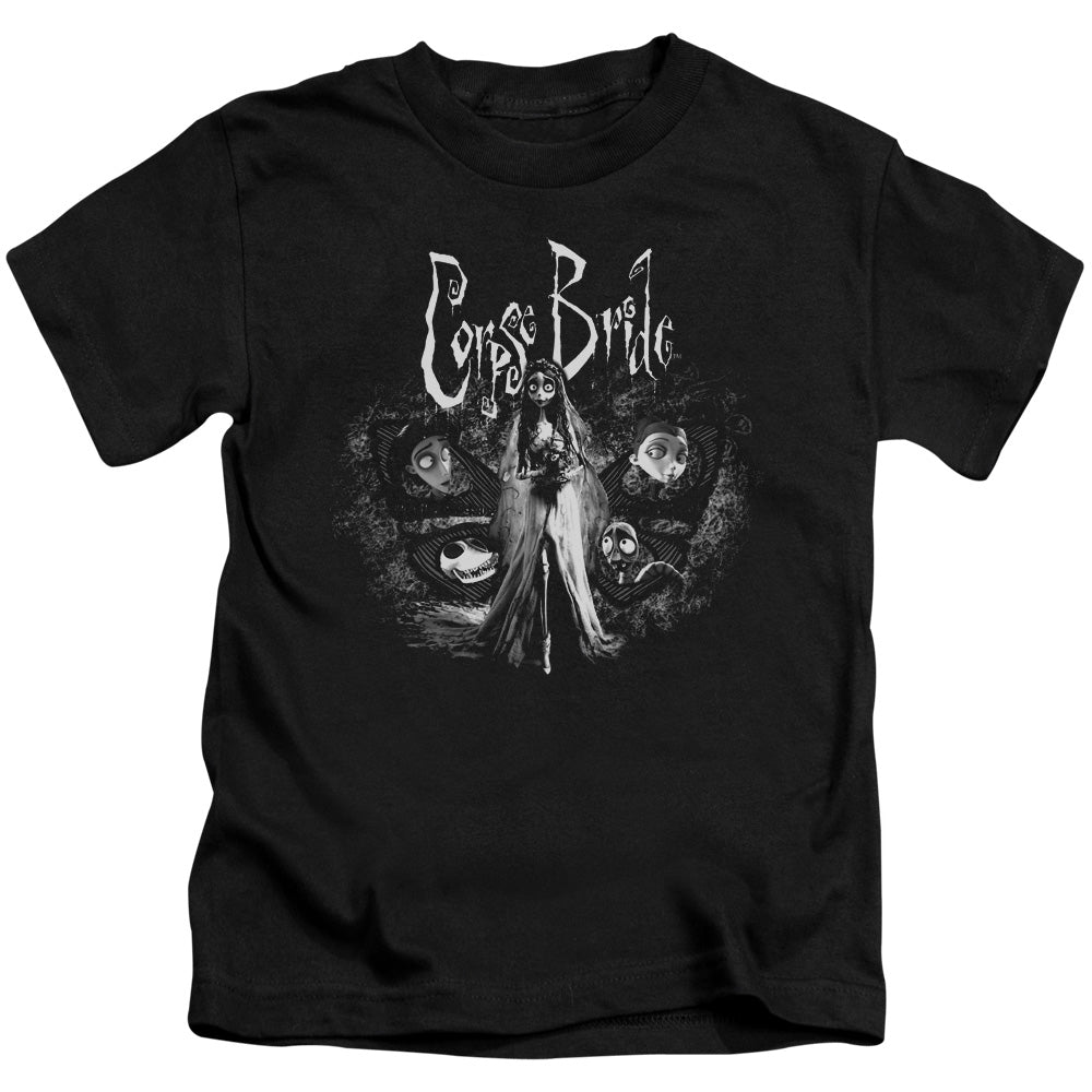 Corpse Bride Bride To Be Juvenile Kids Youth T Shirt Black Officially Licensed