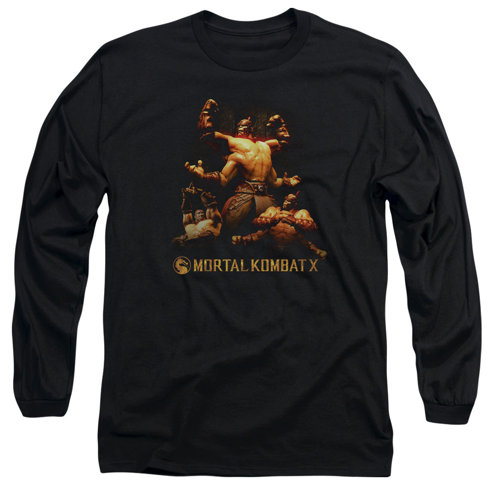 Mortal Kombat X Goro Mens Long Sleeve Shirt Black Officially Licensed