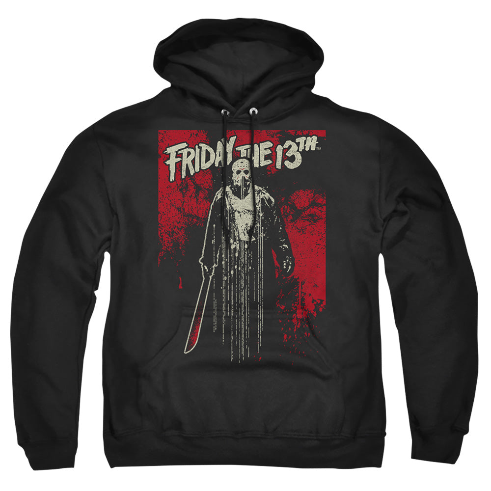 Friday The 13Th Drip Mens Hoodie Black Officially Licensed