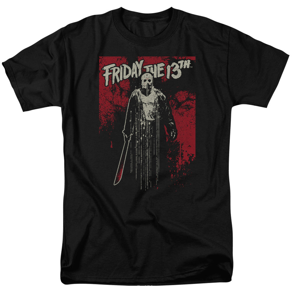 Friday The 13Th Drip Mens T Shirt Black Officially Licensed