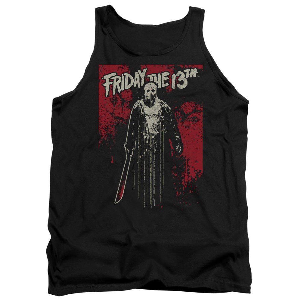 Friday The 13Th Drip Mens Tank Top Shirt Black Officially Licensed