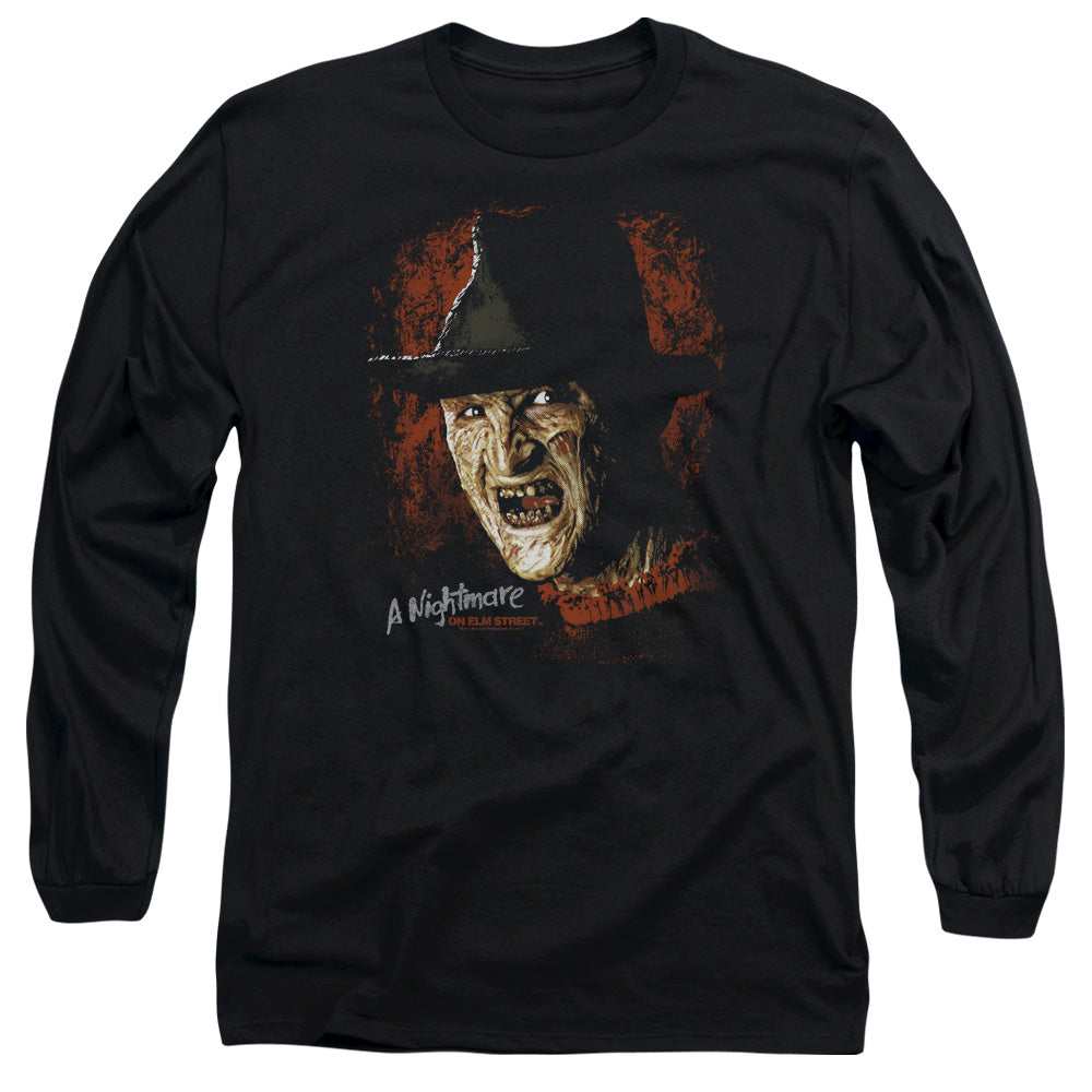Nightmare On Elm Street Worst Nightmare Mens Long Sleeve Shirt Black Officially Licensed