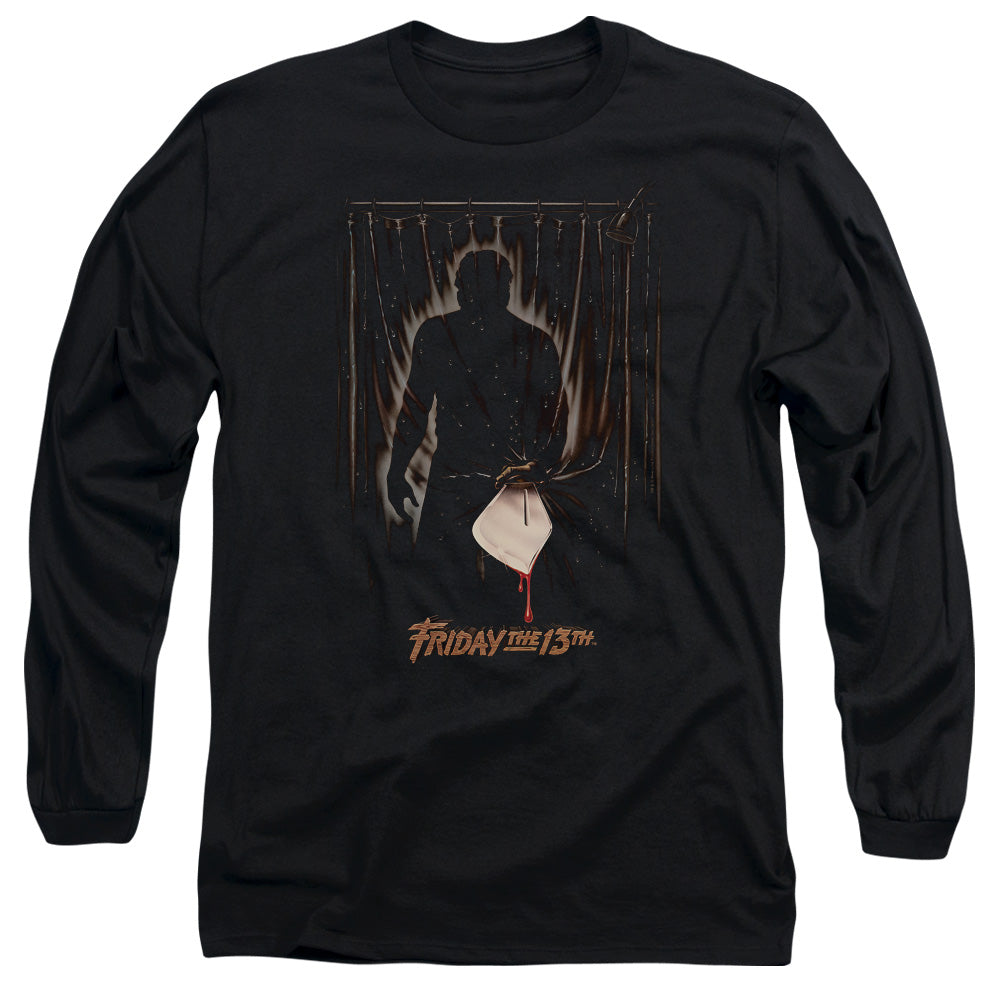 Friday The 13Th Part 3 Poster Mens Long Sleeve Shirt Black Officially Licensed Officially Licensed