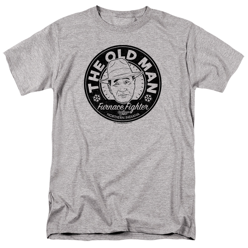 A Christmas Story The Old Man Mens T Shirt Athletic Heather Officially Licensed