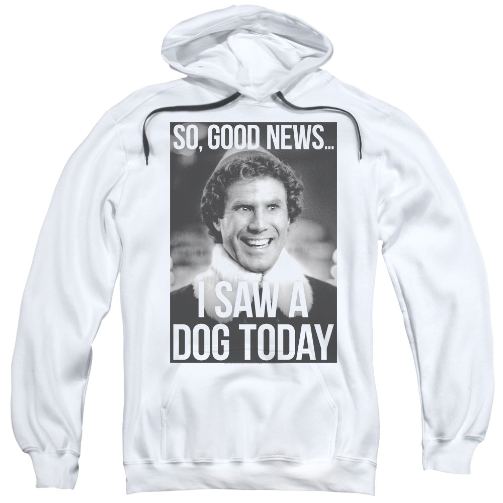Elf Must Love Dogs Mens Hoodie White Officially Licensed