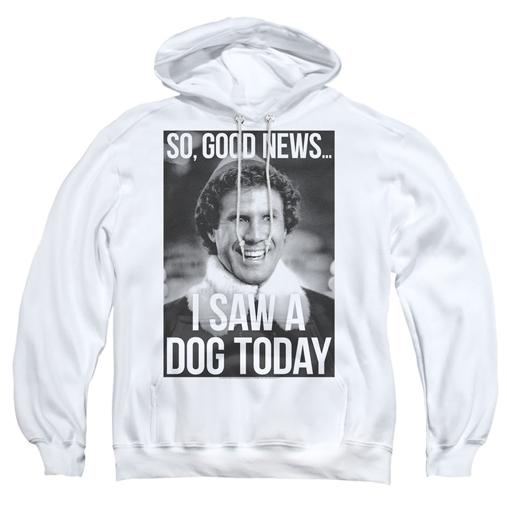 Elf Must Love Dogs Mens Hoodie White Officially Licensed