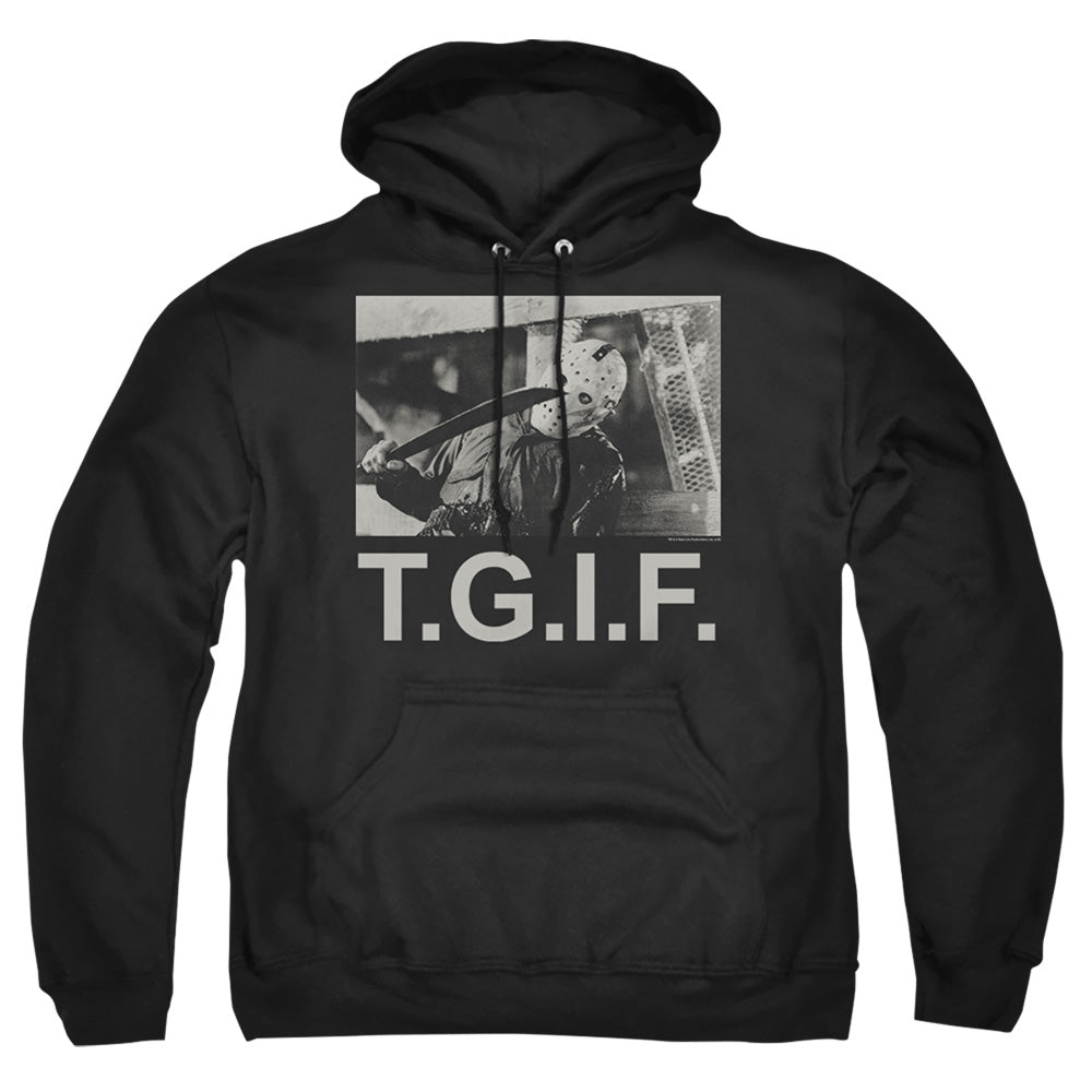 Friday The 13Th Tgif Mens Hoodie Black Officially Licensed