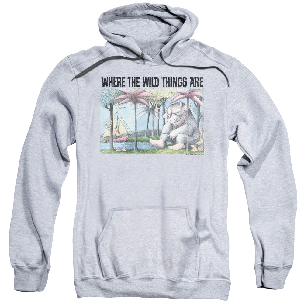 Where The Wild Things Are Cover Art Mens Hoodie Athletic Heather Officially Licensed