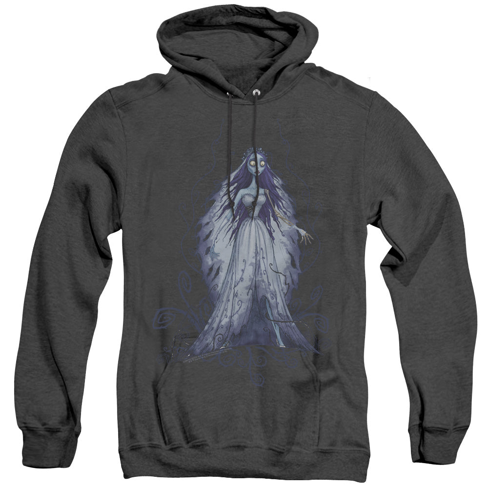 Corpse Bride Vines Heather Mens Hoodie Black Officially Licensed