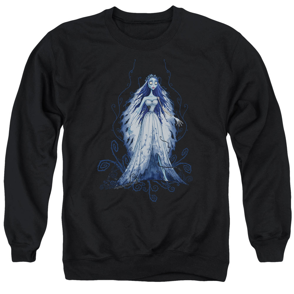 Corpse Bride Vines Mens Crewneck Sweatshirt Black Officially Licensed