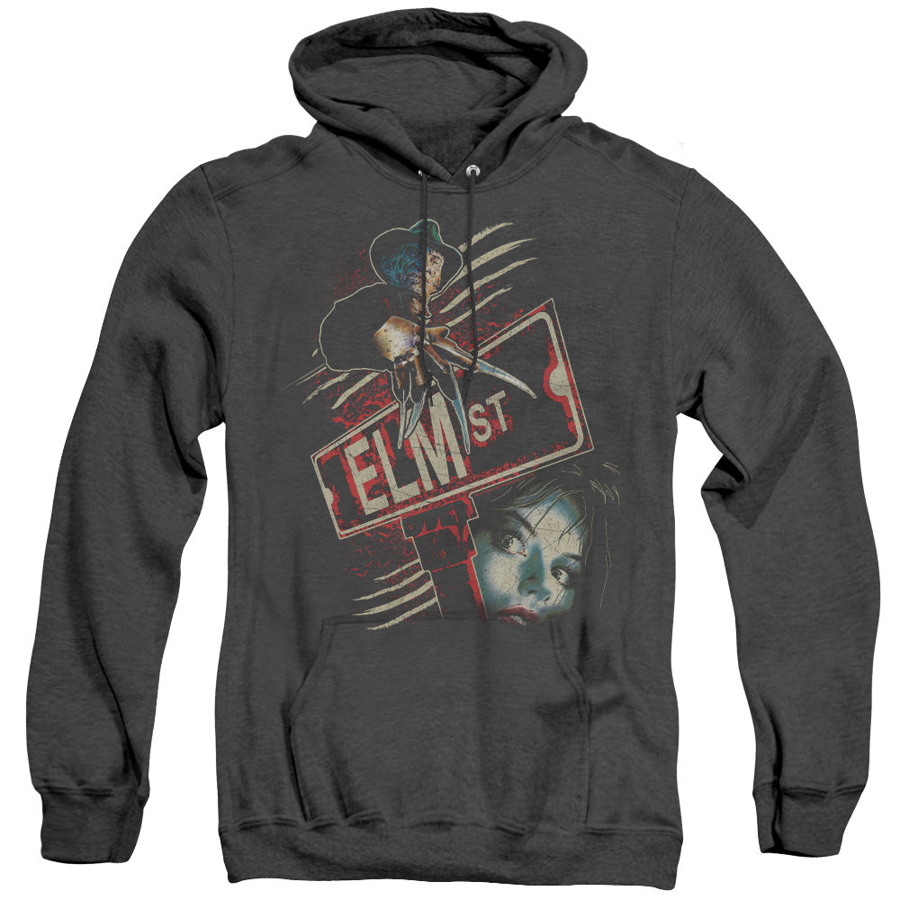 Nightmare On Elm Street Elm St Heather Mens Hoodie Black Officially Licensed