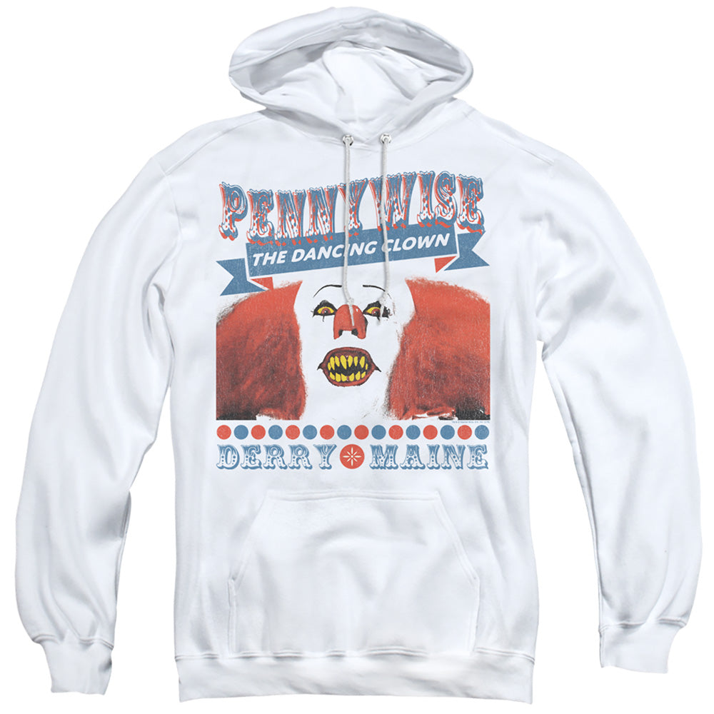 It 1990 The Dancing Clown Mens Hoodie White Officially Licensed