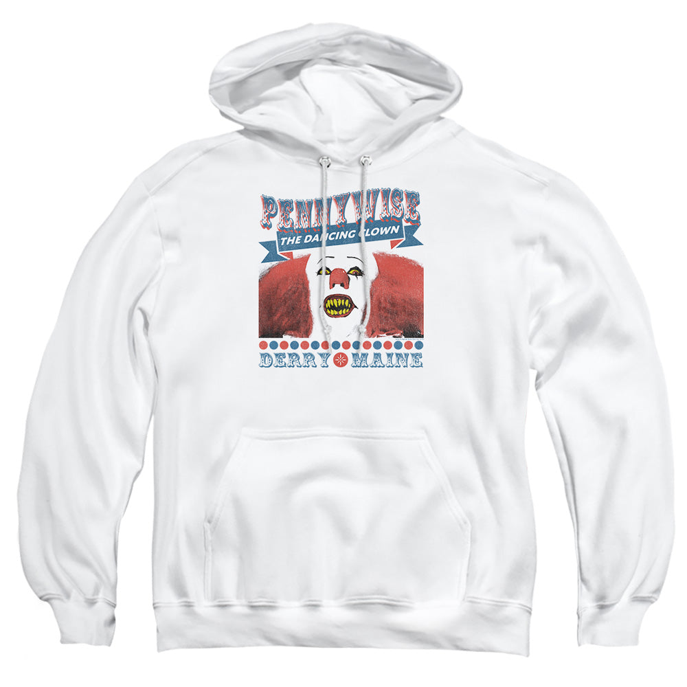 It 1990 The Dancing Clown Mens Hoodie White Officially Licensed