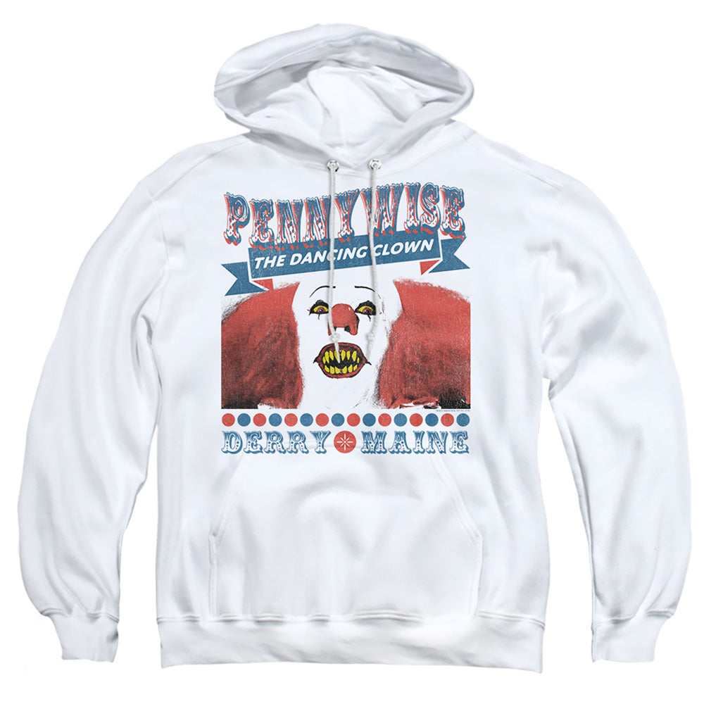It 1990 The Dancing Clown Mens Hoodie White Officially Licensed