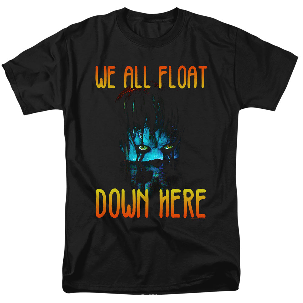 IT We All Float Down Here Mens T Shirt Black Officially Licensed