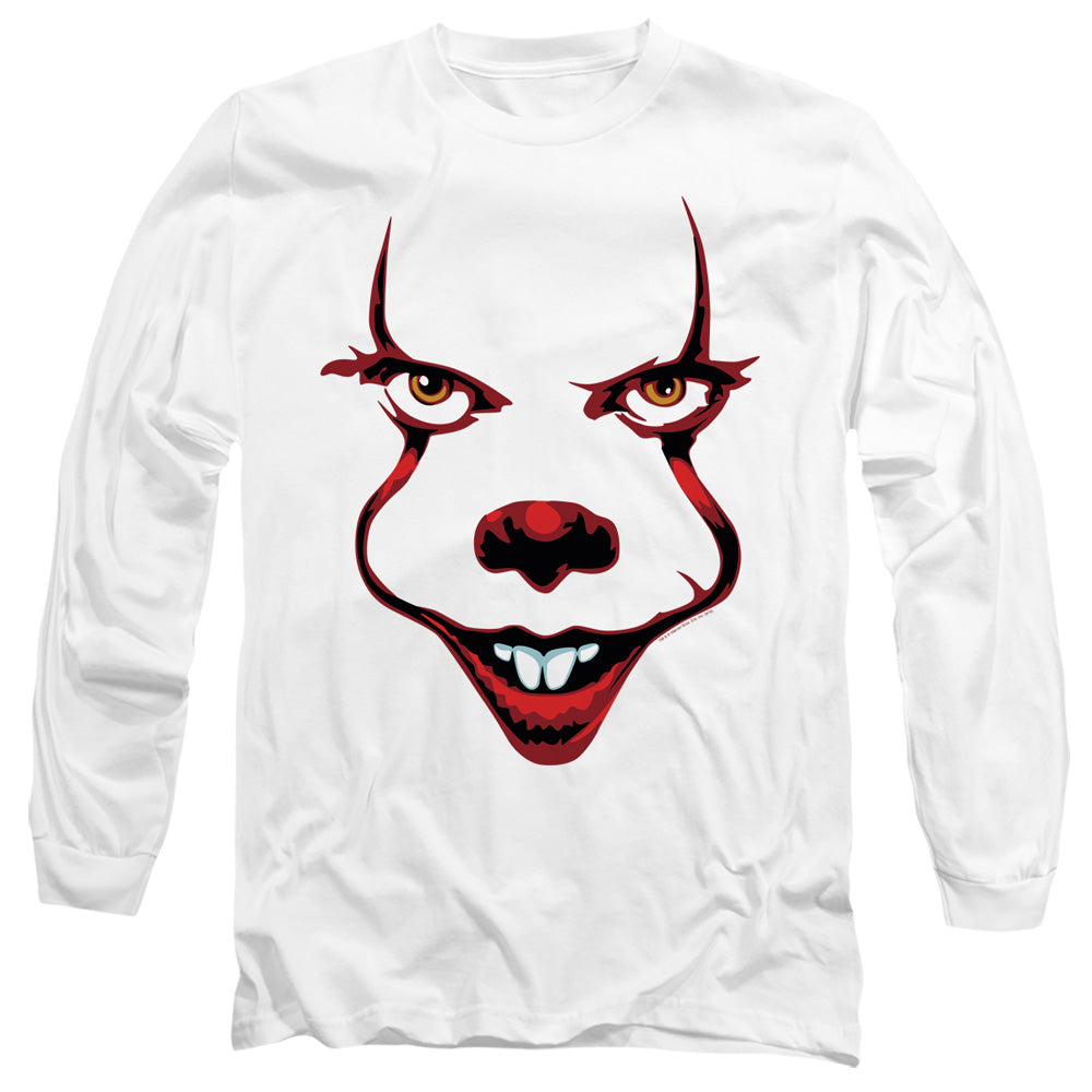 It 2019 Smile Mens Long Sleeve Shirt White Officially Licensed