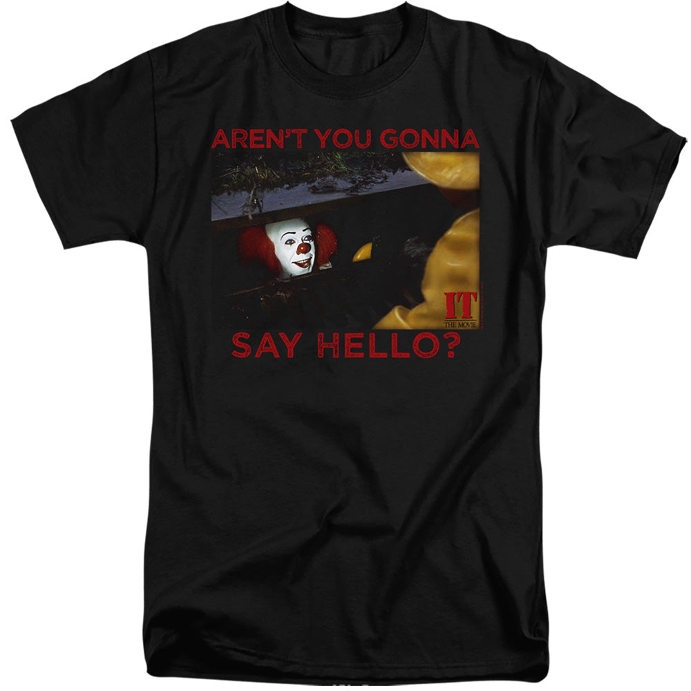 It 1990 Hello Mens Tall T Shirt Black Officially Licensed
