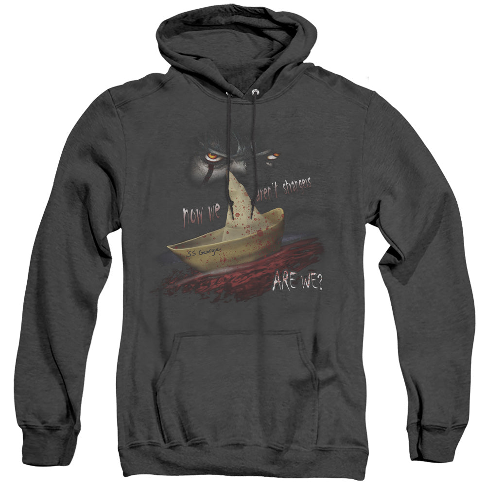 IT Now We Arent Strangers Heather Mens Hoodie Black Officially Licensed