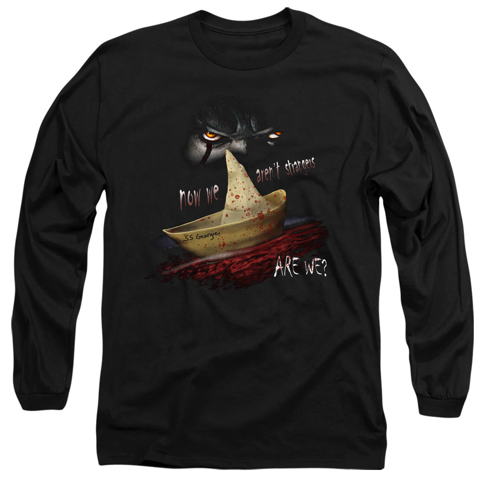 It 2017 Now We Arent Strangers Mens Long Sleeve Shirt Black Officially Licensed