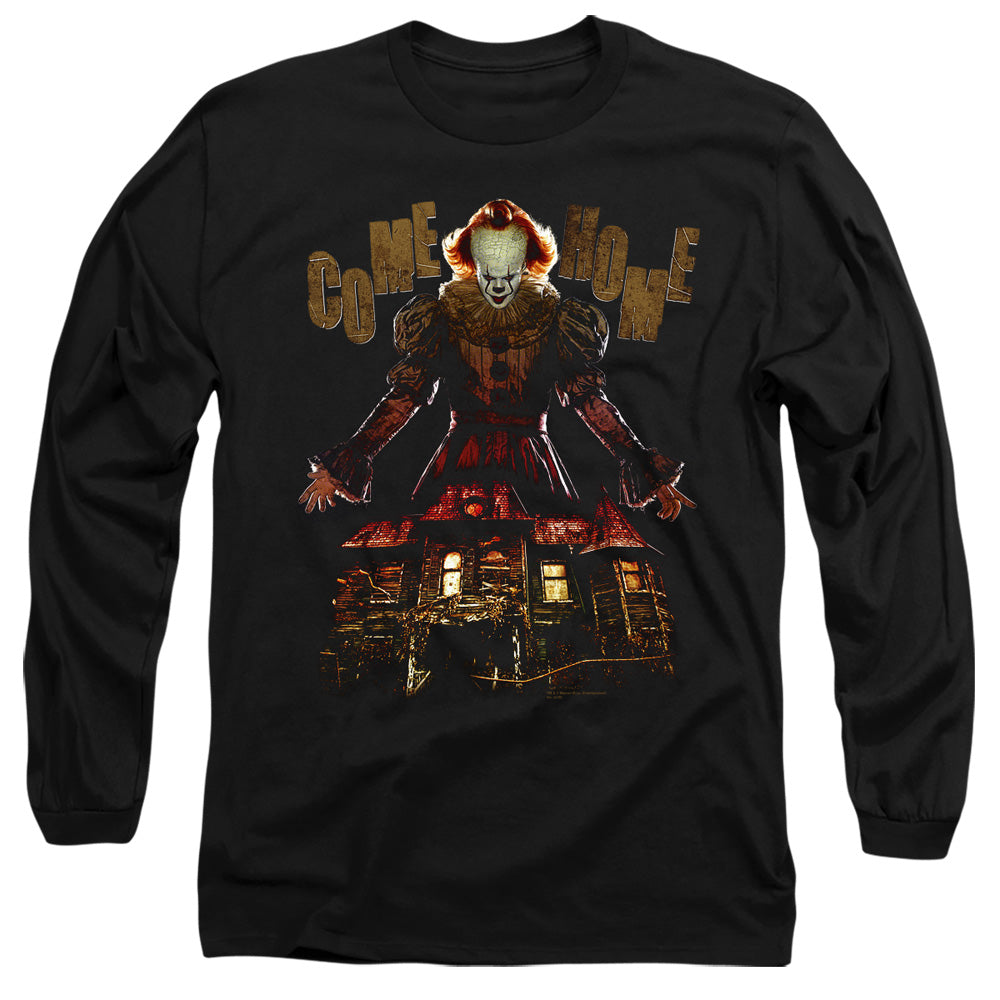 IT 2 Come Home Mens Long Sleeve Shirt Black Officially Licensed
