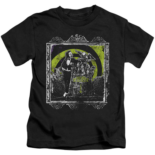 Beetlejuice Here Lies Juvenile Kids Youth T Shirt Black Officially Licensed