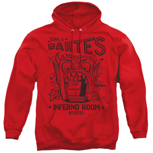 Beetlejuice Dantes Inferno Room Mens Hoodie Red Officially Licensed