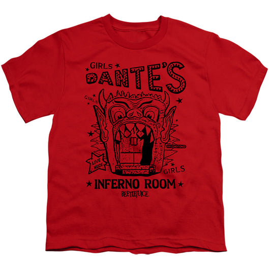 Beetlejuice Dantes Inferno Room Kids Youth T Shirt Red Officially Licensed