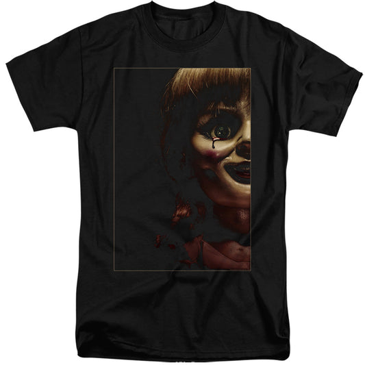 Annabelle Doll Tear Mens Tall T Shirt Black Officially Licensed