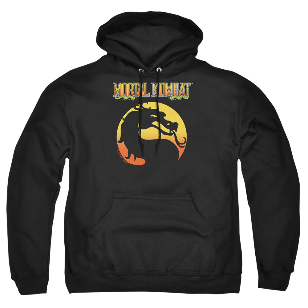 Mortal Kombat Klassic Logo Mens Hoodie Black Officially Licensed