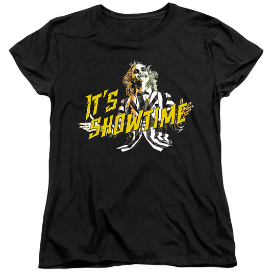 Beetlejuice Showtime Womens T Shirt Black Officially Licensed