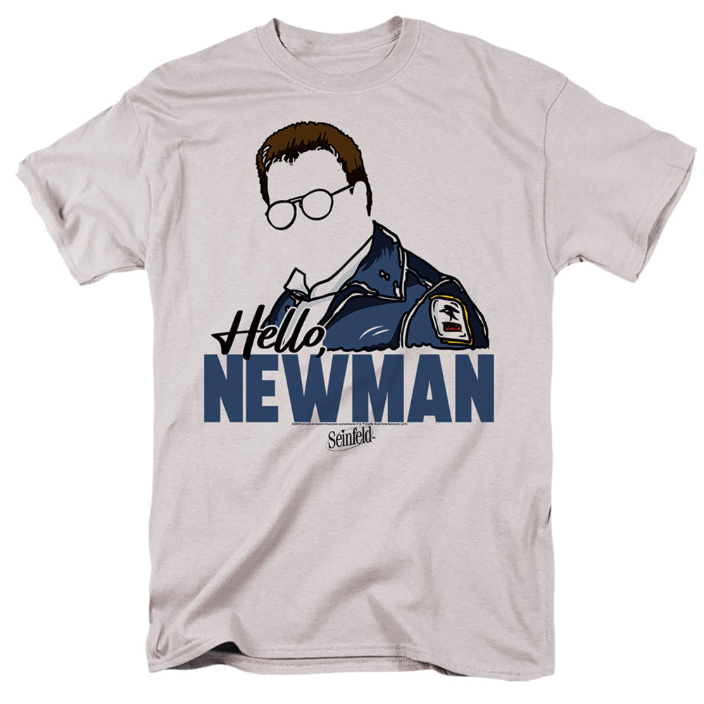 Seinfeld Hello Newman Mens T Shirt Silver
