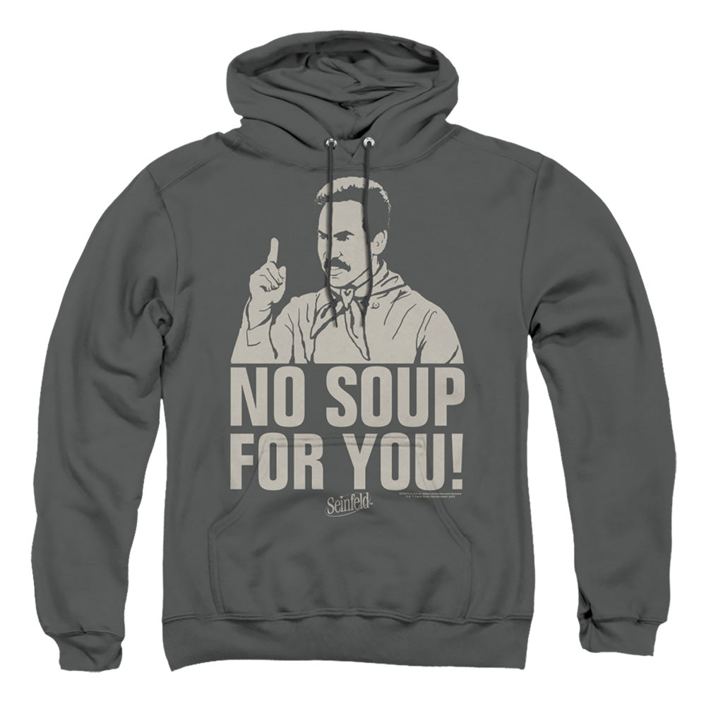 Seinfeld No Soup Mens Hoodie Charcoal