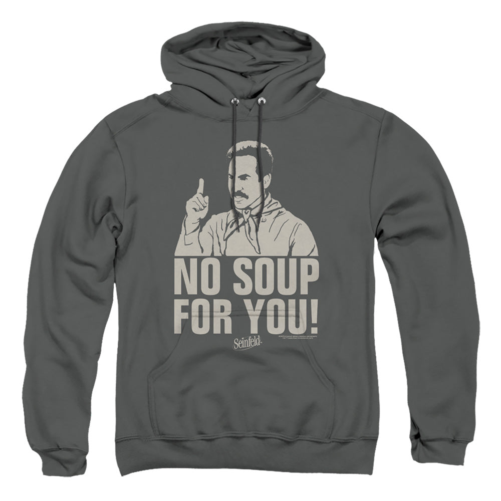 Seinfeld No Soup Mens Hoodie Charcoal