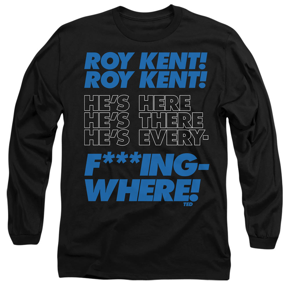 Ted Lasso Roy Kent Chant Mens Long Sleeve Shirt Black Officially Licensed