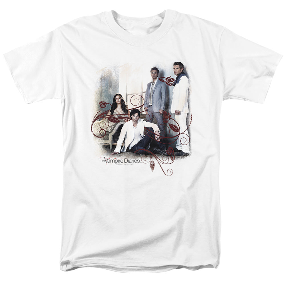 Vampire Diaries 3 + 1 Mens T Shirt White Officially Licensed