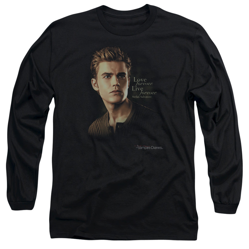 Vampire Diaries Forever Mens Long Sleeve Shirt Black Officially Licensed