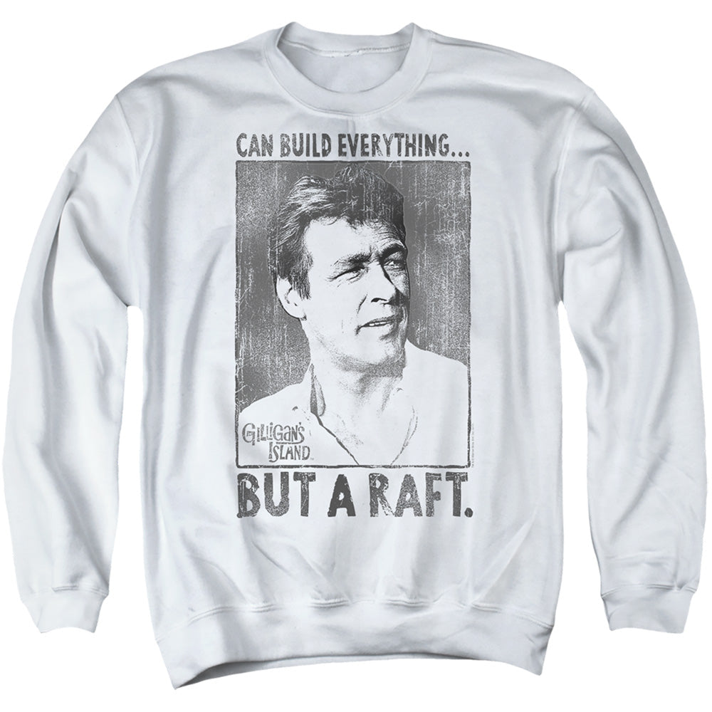 Gilligans Island Professor Mens Crewneck Sweatshirt White