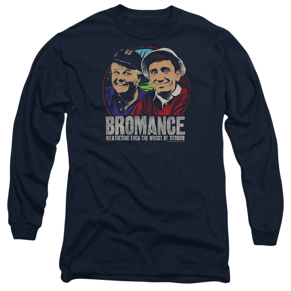 Gilligans Island Stormy Bromance Mens Long Sleeve Shirt Navy Officially Licensed