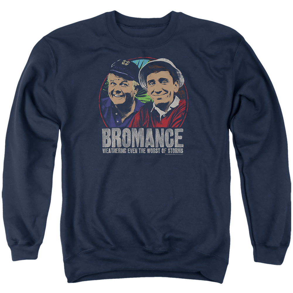 Gilligans Island Stormy Bromance Mens Crewneck Sweatshirt Navy Officially Licensed