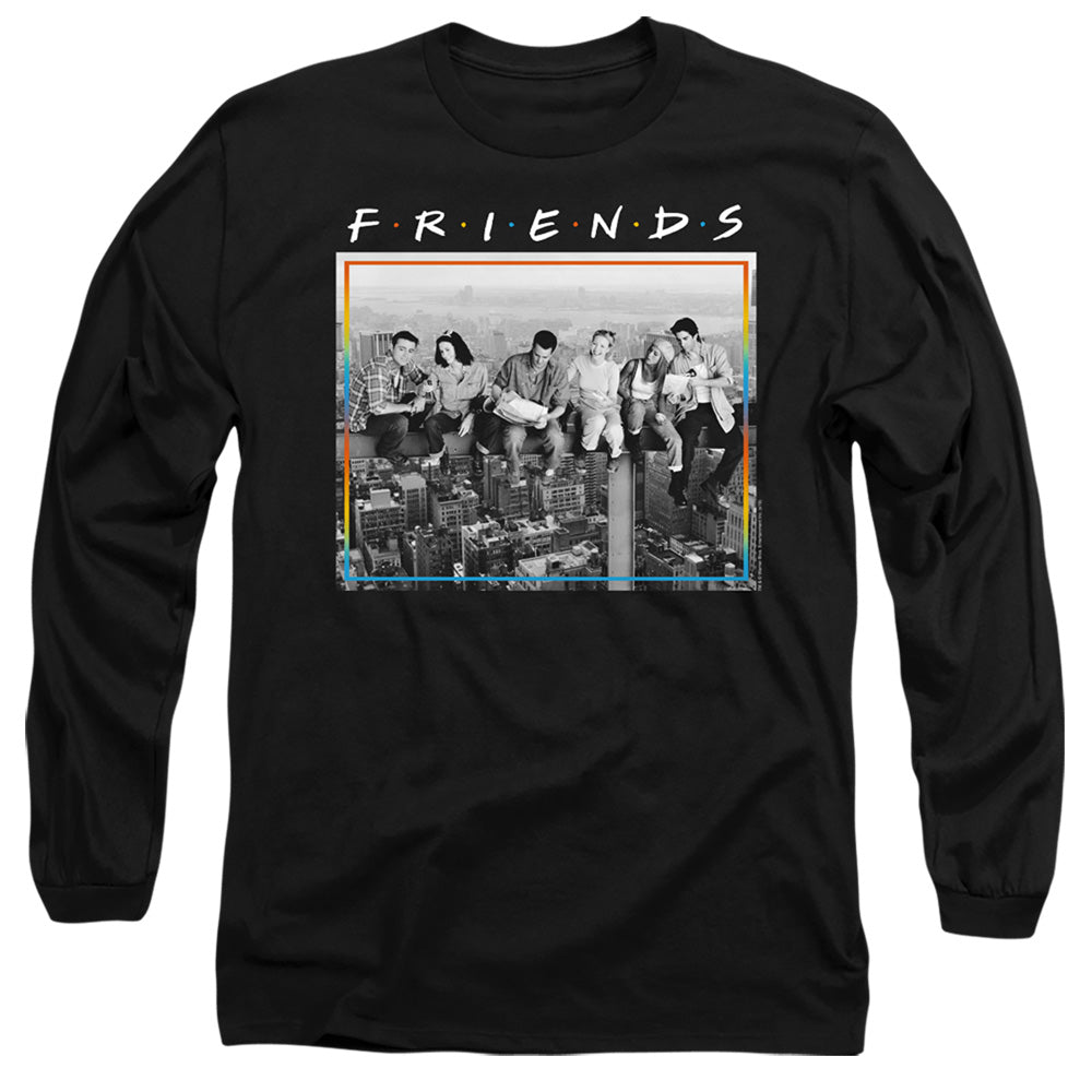 Friends Lunch Break Mens Long Sleeve Shirt Black Officially Licensed
