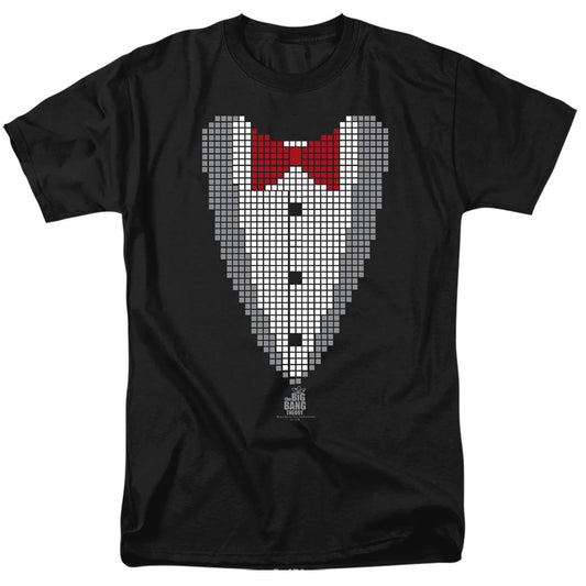 Big Bang Theory Pixelated Tux Mens T Shirt Black Officially Licensed